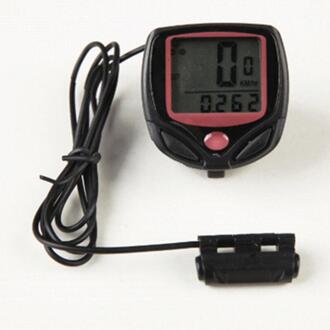 Fiets Computer Fietsen Computers Fiets Snelheidsmeter Draadloze Waterdichte Stopwatch Kilometerteller Lcd Backlight Black Meters