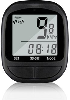 Fiets Computer Wired Fiets Computer Regendicht Waterdicht Fiets Snelheidsmeter Kilometerteller Lcd Display Dropsh