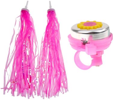 Fiets Cyclus Kids Kinderen Jongens Meisjes Fietsbel Hoorn + Streamers Kwasten Universeel Voor Alle Fietsen/Scooters