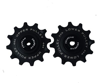 Fiets Derailleur Wiel Mountainbike 12T Rvs Fiets Staal Lager Neuswiel Achterderailleur Katrol Gids Katrollen zwart 12t