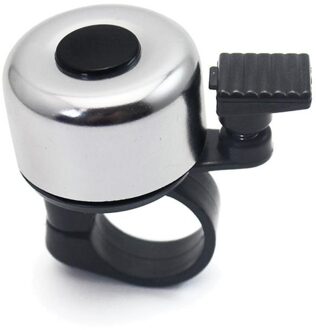 Fiets Elektronische Bell Usb Opgeladen Waterdichte Fietsen Fiets Stuur Ring Sterke Luid Elektrische Bel Geluid Fiets Accessoires zilver