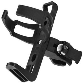 Fiets Fles Houder Plastic Fiets Water Bidonhouders Mtb Fiets Water Cup Houders Rotable Bidonhouder Fietsen Accessoires zwart