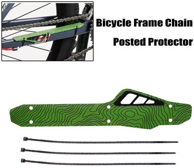 Fiets Frame Chain Geplaatst Protector Care Cover Guard Fietsen Zorgketen Geplaatst Guards Protector Mtb Bike Zorg Guard Covers L701 groen