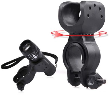 Fiets Front Light Clip Mount Bracket Zaklamp Holder Fietsen Fiets Licht Zaklamp 360 Graden Rotatie Antislip Rubber #30 1