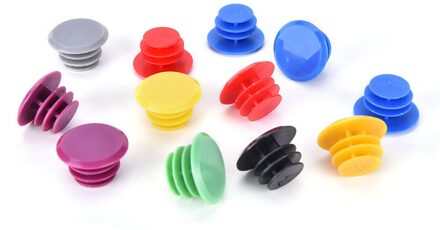 Fiets Grips Pluggen 3 Pairs/6 Pcs Plastic Mtb Bike Handvatten Bar End Pluggen Stuur Cap Cover Accessoires willekeurige Kleur