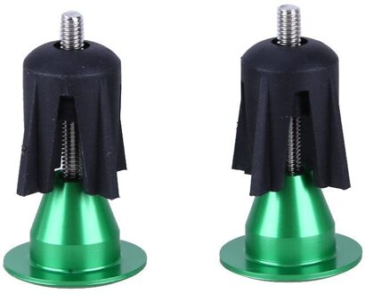 Fiets Grips Stuur Cap Fiets Aluminiumlegering Stopper Cycling Bike Caps Cover End Lock-On Stekkers Bar Handvat Grips fiets Onderdelen Groen