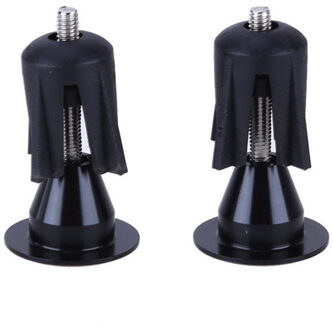 Fiets Grips Stuur Cap Fiets Aluminiumlegering Stopper Cycling Bike Caps Cover End Lock-On Stekkers Bar Handvat Grips fiets Onderdelen zwart