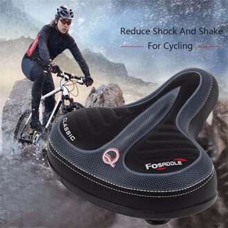 Fiets Grote Bum Zadel Seat Road Mtb Bike Brede Zachte Pad Comfort Kussen Dikker # C
