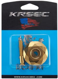 Fiets Headset Vork Dop Mtb Stuurpen Top Cap Headset Cover 28.6Mm 1 1/8 "Stuurpen Top Caps bmx Kom Covers Fietsonderdelen 2 goud