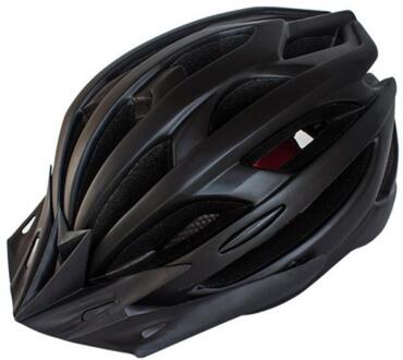 Fiets Helm Led Licht Oplaadbare Intergrally-Gegoten Helm Mountain Racefiets Helm Sport Veilig Hoed Voor Mannen Vrouwen 1 donker zwart