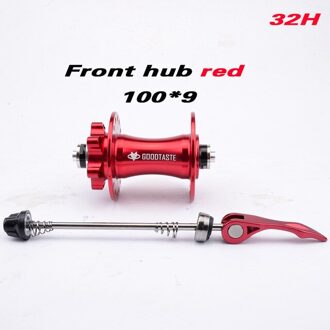 Fiets hub 4 lager 32 gaten achter 10*135mm QR100 * 15 12*142mm aluminium MTB hubs mountainbike voor 8 9 10 11 speed voorkant rood