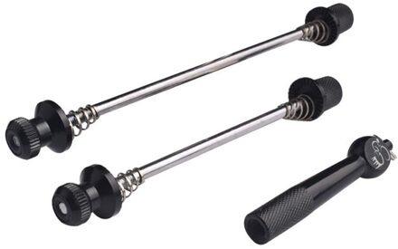 Fiets Hub Snelspanner Ultralight Anti Theft Spiesjes Mtb Fiets Wielen Vergrendeling Snelsluiting Moersleutel Fiets Accessoires zwart