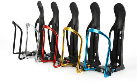 Fiets Hydro Kolf Houder Plastic Elastische Verstelbare Bike Cup Water Bottle Holder Rack Cage Outdoor Handsfree Fles Houder rood