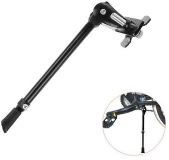 Fiets Kickstand Fiets Accessoires Mountainbike Voetsteun Beugel Side Ondersteuning Parking Rack Fiets Onderdelen zwart