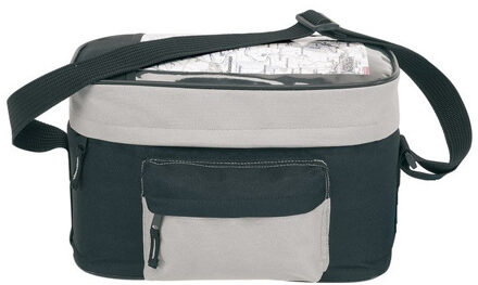 Fiets koeltas zwart/grijs - 8 liter - Stuurtas voor de fiets met koeltas - 30 x 15 x 18 cm Multi