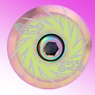 Fiets Kom Cover Titanium Legering 28.6Mm Voorvork Handvat Stem Top Cover Mountain Road Fixed Gear Bike Swirl Zilver met Schroef afbeelding 1