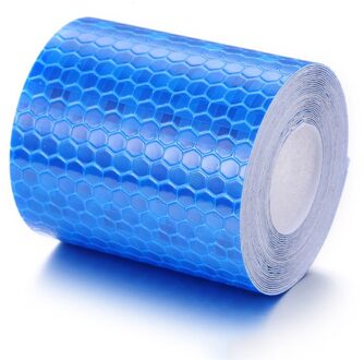 Fiets Lichaam Reflecterende Stickers Nacht Rijden Veiligheid Waterdichte Brede Stickers Reflecterende Waarschuwing Tape Fiets Accessoires Blauw