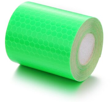 Fiets Lichaam Reflecterende Stickers Nacht Rijden Veiligheid Waterdichte Brede Stickers Reflecterende Waarschuwing Tape Fiets Accessoires groen