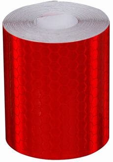 Fiets Lichaam Reflecterende Stickers Nacht Rijden Veiligheid Waterdichte Waarschuwing Tape Strip Sticker Outdoor Sport Reflecterende Waarschuwing Tape rood