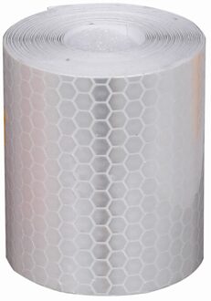 Fiets Lichaam Reflecterende Stickers Nacht Rijden Veiligheid Waterdichte Waarschuwing Tape Strip Sticker Outdoor Sport Reflecterende Waarschuwing Tape wit