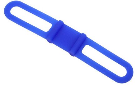 Fiets Licht Houder Stuur Torch Zaklamp Vaste Bandage Houders Elastische Siliconen Band Band Fiets Fietsen Accessoires blauw