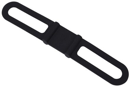 Fiets Licht Houder Stuur Torch Zaklamp Vaste Bandage Houders Elastische Siliconen Band Band Fiets Fietsen Accessoires zwart