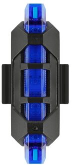 Fiets Licht Usb Oplaadbare Fietsverlichting 300 Lumen Fiets Lamp Licht Koplamp Waarschuwingslampje Fiets Led Zaklamp blauw