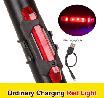 Fiets Licht Waterdicht Achterlicht Led Oplaadbare Mountain Fietsen Licht Achterlicht Waarschuwingslampje Fiets Accessoires 1