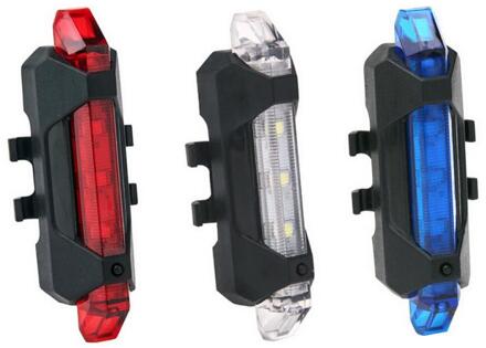 Fiets Licht Waterdicht Achterlicht Led Oplaadbare Mountain Fietsen Licht Achterlicht Waarschuwingslampje Fiets Accessoires willekeurig kleur