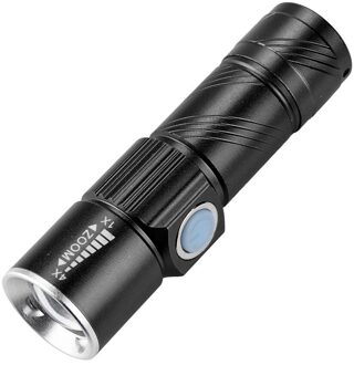 Fiets Lichten Professionele Usb Oplaadbare Fiets Zaklamp Led Fiets Waterdichte Houder Fiets Accessoires #30 zwart