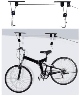 Fiets Lift Plafond Katrol Metalen Rarking Rack Metalen Gemonteerd Takel Opslag Garage Hanger Lift Assemblages Fiets Accessoire