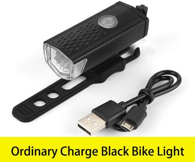 Fiets Light Usb Oplaadbare Sets Mountain Front Back Koplamp Lamp Zaklamp Outdoor Fietsen Zaklamp Fiets Accessoires zwart