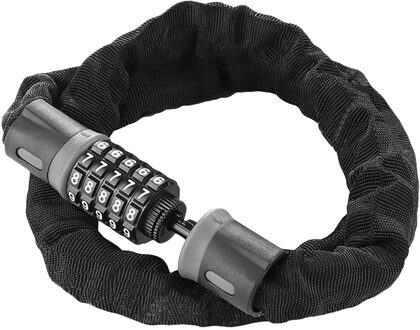 Fiets Lock Kabel 5 Digitale Zware Fiets Combinatie Keten Hangslot Ultralichte Draagbare Slot Fiets Veiligheid Stabiel grijs