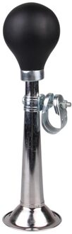 Fiets Luchthoorn Hooter Non-Elektronische Retro Bike Bell Alarm Bugel Siliconen Squeeze Bulb Trompet Fietsen Fiets Hoorn Bel zilver
