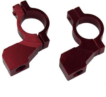 Fiets Modificatie Accessoires Motorfiets Achteruitkijkspiegel Ondersteuning Spiegel Houder Voor Elektrische Voertuig Spiegel Rijden Suv Spiegel 2stk rood