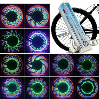 Fiets Motorfiets Bike Tyre Wiel Lichten 32 Led Flash Spoke Light Lamp Outdoor Fietsen Lichten
