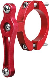 Fiets Mtb Water Fles Clip Kooi Houder Klem Stuur Bracket Mount Aluminium Fles Houder Fiets Accessoires #45 Rood