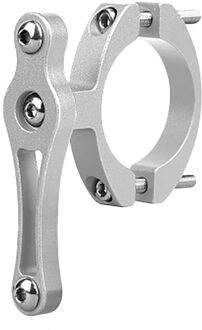 Fiets Mtb Water Fles Clip Kooi Houder Klem Stuur Bracket Mount Aluminium Fles Houder Fiets Accessoires #45 zilver
