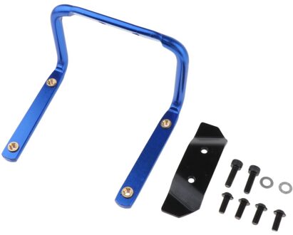 Fiets Mtb Zadelpen Terug Dubbele Waterfleshouder Cage Rack Adapter blauw