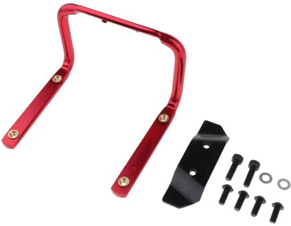 Fiets Mtb Zadelpen Terug Dubbele Waterfleshouder Cage Rack Adapter rood