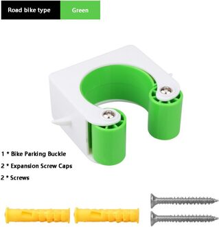 Fiets Parking Rack Gesp Fiets Indoor Verticale Opbergrek Muurbevestiging Road Fietsen Stop Rack Mountainbike Display Stand BY-RB-TCK-groen