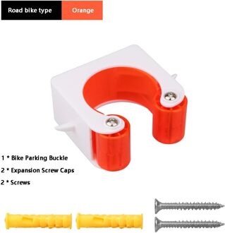 Fiets Parking Rack Gesp Fiets Indoor Verticale Opbergrek Muurbevestiging Road Fietsen Stop Rack Mountainbike Display Stand BY-RB-TCK-oranje