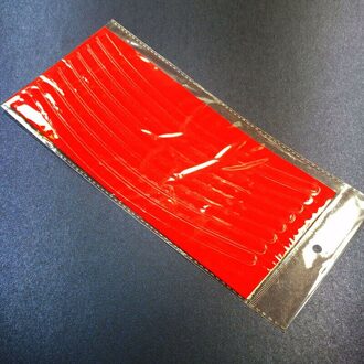 Fiets Reflecterende Stickers Fietsen Fluorescerende Reflecterende Tape Mtb Fiets Plakband Veiligheid Decor Sticker Fiets Accessoires rood