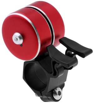 Fiets Ring Bell Dubbele Klik 3-Tone Fiets Stuur Alarm Ring Voor Volwassen Cycli rood