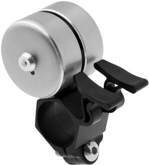 Fiets Ring Bell Dubbele Klik 3-Tone Fiets Stuur Alarm Ring Voor Volwassen Cycli zilverachtig