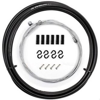 Fiets Shift Derailleur Kabel En Rem Kabel Shell Vervanging Kit Voor Fiets Reparatie Op Bergwegen zwart