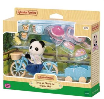 Fiets & Skate set Panda meisje - 5652