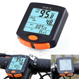 Fiets Snelheidsmeter Waterdichte Mtb Bike Computer Lcd-scherm Fietsen Kilometerteller Stopwatch Led Digitale Rate