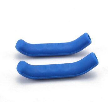 Fiets Soft Anti-Slip Rem Handvat Siliconen Mouw Motorfiets Fiets Bescherming Cover Accessoires Boutique Beschermende Gear blauw
