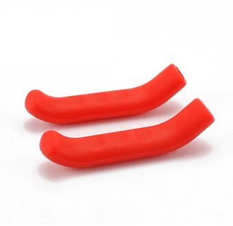 Fiets Soft Anti-Slip Rem Handvat Siliconen Mouw Motorfiets Fiets Bescherming Cover Accessoires Boutique Beschermende Gear rood